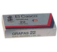El Casco 129163 - Caja de 1000 grapa galvanizadas Nº 22 22/6G
