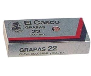 El Casco 129163 - Caja de 1000 grapa galvanizadas Nº 22 22/6G