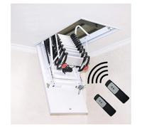 El Kit de escaleras en el Techo de la Escalera del ático eléctrico se Tira hacia Abajo y Sube hacia la barandilla de la Escalera Plegable telescópica(Agujero:80 * 130cm-altura:2.5m)
