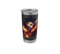 El majestuoso ascenso del ave fénix épica Vaso térmico de acero inoxidable de doble pared