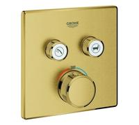 El termostato Grohe Grohtherm SmartControl con dos válvulas de cierre, 29124GN0, Color: fresco amanecer cepillado