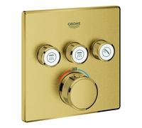 El termostato Grohe Grohtherm SmartControl con tres válvulas de cierre, 29126GN0, Color: fresco amanecer cepillado