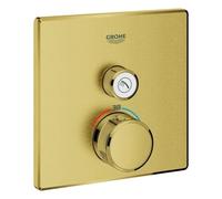 El termostato Grohe Grohtherm SmartControl con una válvula de cierre, 29123GN0, Color: fresco amanecer cepillado