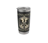 El viejo granadero prusiano Fritz Escudo de armas de Prusia Vaso térmico de acero inoxidable de doble pared