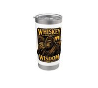 El whisky va en la sabiduría sale Gorilla Vaso térmico de acero inoxidable de doble pared