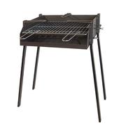 El Zorro Barbacoa cuadrada con soporte para paella 50 x 40 x 75 cm