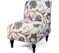 Elástica Funda para Sillón sin Brazos Cubre Sofá de 1 Plaza Funda para Silla de Club Funda Reclinable Funda de Sofá Individual Modernas Fundas Protectoras Lavable ( Color : Beige/Coffee , Size : 1pc )