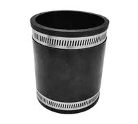 Elastómero De Pvc Flexible Conector de manguera goma, junta flexible acoplamiento tubería hermética con abrazadera, accesorio recolección polvo(110mmx125mmx70mm)