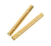 ELAYARD Barra Metálica de Retención de Cuerdas para Guitarra Eléctrica, Sistema Trémolo Doble y Simple, Accesorios para Clavijero, Color Dorado, 2 Piezas, Compatible con Puentes y Brazo