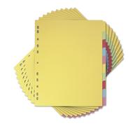 Elba 10 separadores de archivos A4+ (extra anchos), colores surtidos