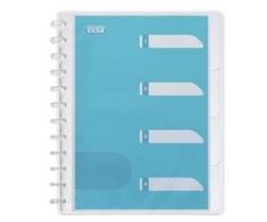 Elba 100205613 carpeta de cartón a4 azul, transparente
