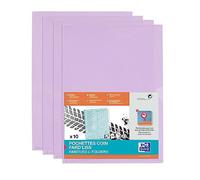 Elba 100206696 210 x 297 mm (A4) PVC 10pieza(s) - Protector (210 x 297 mm (A4), Lila, PVC, Retrato, Parte superior y Parte lateral, 10 pieza(s))