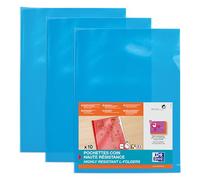 Elba 100206720 - Lote de 10 fundas para esquinas (PVC, A4, 10 unidades), color azul
