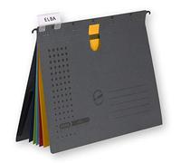 Elba 100333017 - Organizador de la grapadora (3 hojas de protección y 5 hojasde varios colores), antracita