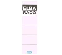 Elba 100420960 - Archivador de plástico Rado con bolsillo (tamaño corto, lomo de 8 cm), color blanco