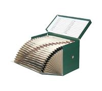 Elba 100580266 - Caja de transferencia de cartón forrado con tela, 20 cm, color verde