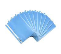 ELBA 100742 - Carpetas de plástico tamaño A4, 10 unidades, color azul claro 31 x 22,8 x 0,3 cm