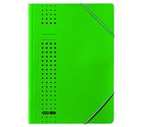 Elba 33470GN - Carpeta con elásticos (cartulina, capacidad de 150 páginas DIN A4, 25 unidades, 450 g/m²), color verde