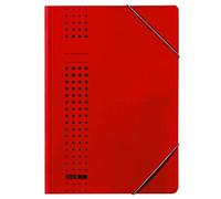 Elba 33470RO - Carpeta con gomas (450 g/m2, cartón reciclado, aproximadamente 150 hojas A4, 25 unidades), color rojo