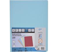 ELBA 400040507 - Paquete de 50 subcarpetas A4 180 g, color azul