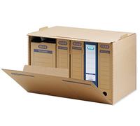 Elba 83528 - Caja de almacenamiento (5 unidades), color marrón