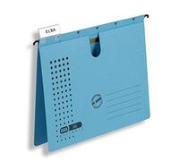 Elba 85802RO - Carpeta colgante de cartón A4 230 g/m², color azul (5 unidades) A