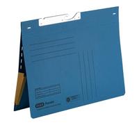 Elba 90463BL - Archivador colgante (texto en alemán, cartón Manila reciclado, 320 g/m², 2 pliegues, ranuras troqueladas, compartimento desplegable, 50 unidades), color azul