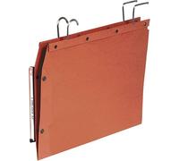 GIO BY ELBA Carpeta Colgante Kraft Naranja con Visor Lateral