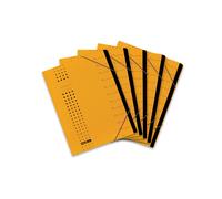 Elba Chic - Carpeta con 12 compartimentos (cartón), color amarillo amarillo Clas