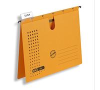 Elba Chic Ultimate 85741GB - Carpeta con ganchos para colgar y orificio para dedo (25 unidades), color amarillo