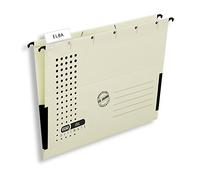 Elba Chic Ultimate 85743CH - Carpeta con ganchos para colgar (laterales cerrados y protectores para bordes, 25 unidades), color beige