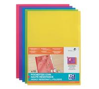 Elba - Fundas para documentos (A4, PVC, 15/100, paquete de 10 unidades), colores variados