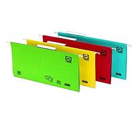 Elba Gio - Caja de 25 carpetas colgantes para cajón, Fº, color verde
