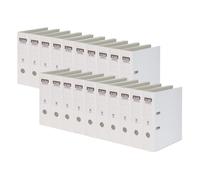 Elba Lever Arch File Rado Plast 80 mm, for A4, PVC White Blanco - Carpeta (for A4, PVC White, PVC, Blanco, A4, 570 hojas, 80 mm, 318 mm)