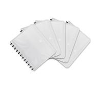 Elba manageMe 61420FL - Carpeta de anillas para fundas (A4, 0,8 mm, 25 fundas, principio vario zipp, 5 unidades, PP), color transparente