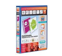 Elba Panorama 40 mm A4+ Presentation 2D Ring Binder - Blue