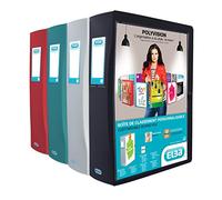 Elba Polyvision polipropileno opaco personalizable vuelta 80 mm caja de gran capacidad de almacenamiento 24x32 Color al azar