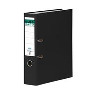 Archivador de palanca Elba de 80 mm de lomo tamaño folio cartón forrado de color negro con rado