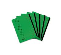 Elba Sorting File Chic - Carpeta con 12 compartimentos (cartón), color verde ver