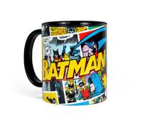 Elbenwald Batman - taza retro del cómic - adecuada para microondas y lavavajillas - 320 ml - cerámica