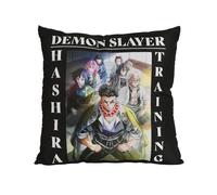Elbenwald Demon Slayer - Cojín Hashira Training Arc, 40 x 40 cm, estampado en la parte delantera y trasera
