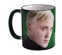 Elbenwald Harry Potter Cup Draco Malfoy Retrato Ronda Equipo Cerámica 320ml Verde