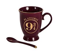 Elbenwald Harry Potter Sammel Cup Pista 9 3/4 Motivo con cuchara 270ml de color rojo cerámico