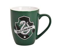 Elbenwald Taza Harry Potter Logo de Slytherin - Capacidad de 300 ml, Altura 10 cm - Cerámica Verde