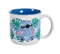 Elbenwald Tazas, diseño de Hello Kitty and Friends con My Melody y Cinnamoroll y Lilo & Stitch, 400 ml, cerámica blanca (Lilo & Stitch - Stitch Aloha)