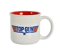 Elbenwald Top Gun - Taza con logo de cerámica blanca