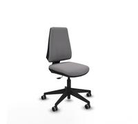 Elche cp similpiel gris base piramidal ruedas engomadas 65mm