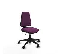 Elche cp similpiel morado base piramidal ruedas nailon 65mm