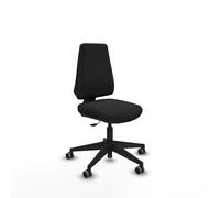 Elche cp similpiel negro base piramidal ruedas engomadas 65mm