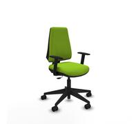 Elche cp similpiel pistacho brazos 1d base piramidal ruedas nailon 65m